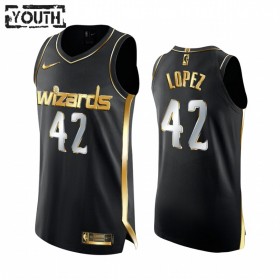 Dres Washington Wizards Robin Lopez 42 2020-21 Crna Golden Edition Swingman - Dječji